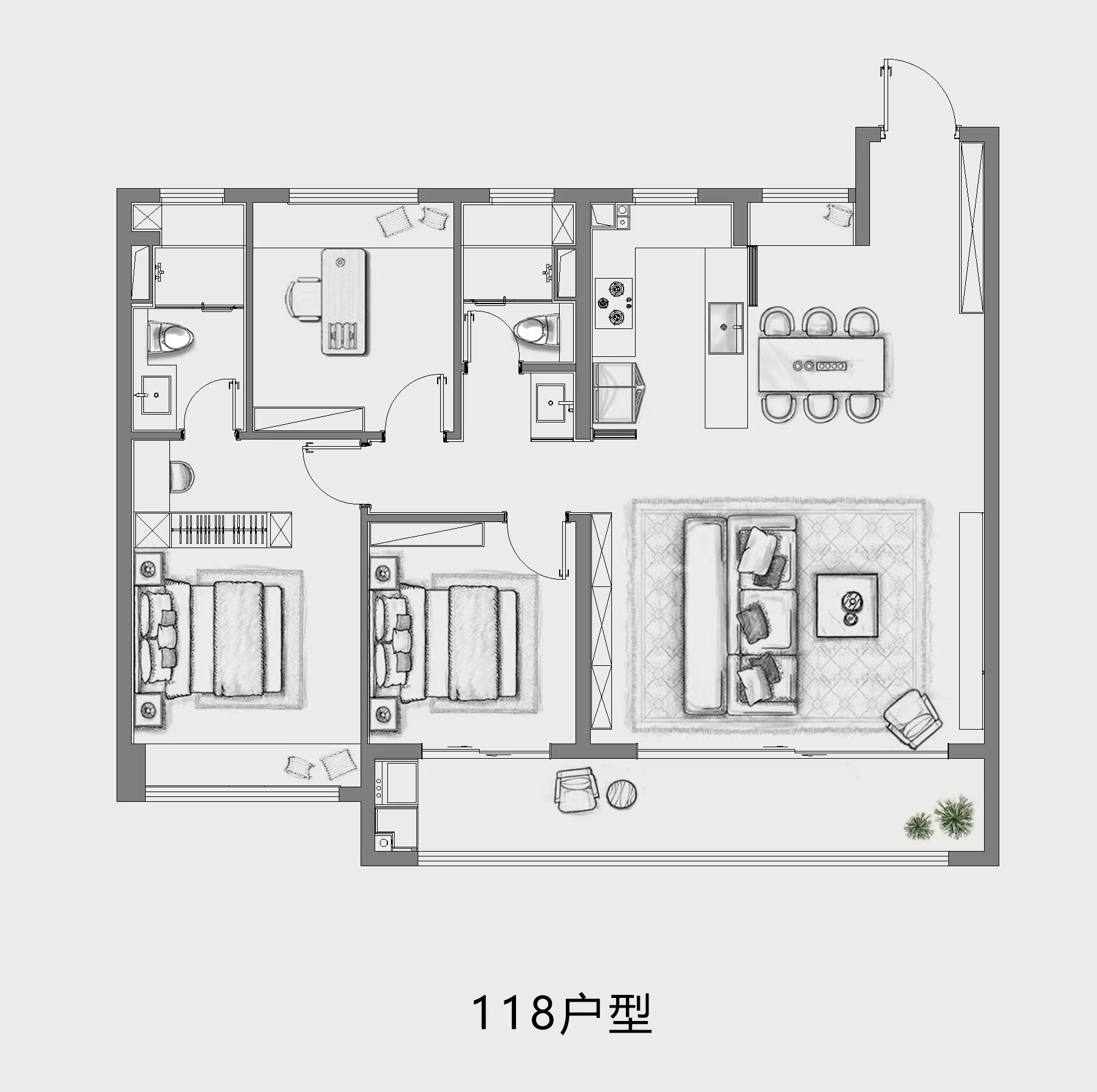 悦著九章户型图